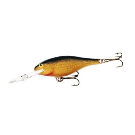 Rapala Shad Rap Crankbait, 2 34, 14 Oz, Gold, Floating SR07G